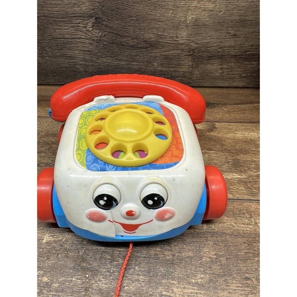 Fisher-Price Chatter Telephone Pull Toy Vintage Style 77816 M2118 2000 Mattel